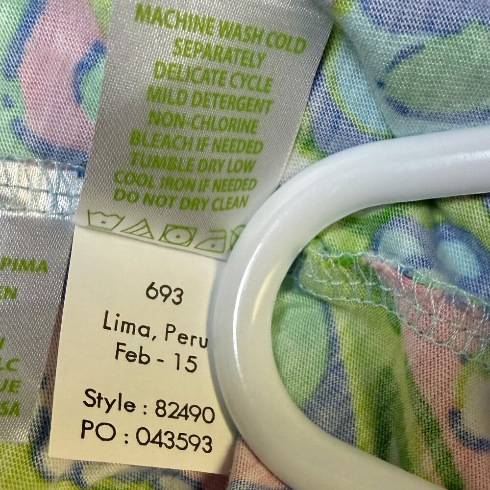 Lilly Pulitzer Strapless‎ Dress Medium Multi Shell Me About It EUC - Picture 8 of 11